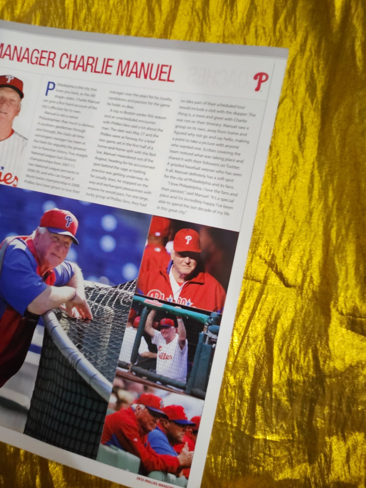 PHILADELPHIA PHILLIES MAGAZINE Issue FOUR 4 2013 96 Pages – DOMONIC BROWN MASON