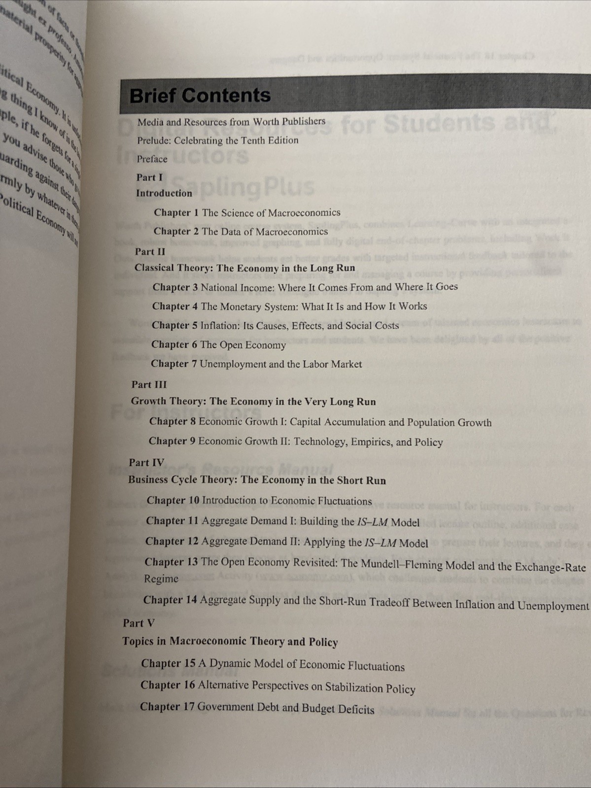 Principles of Macroeconomics – Paperback, by Mankiw – Very Good – 10th edition