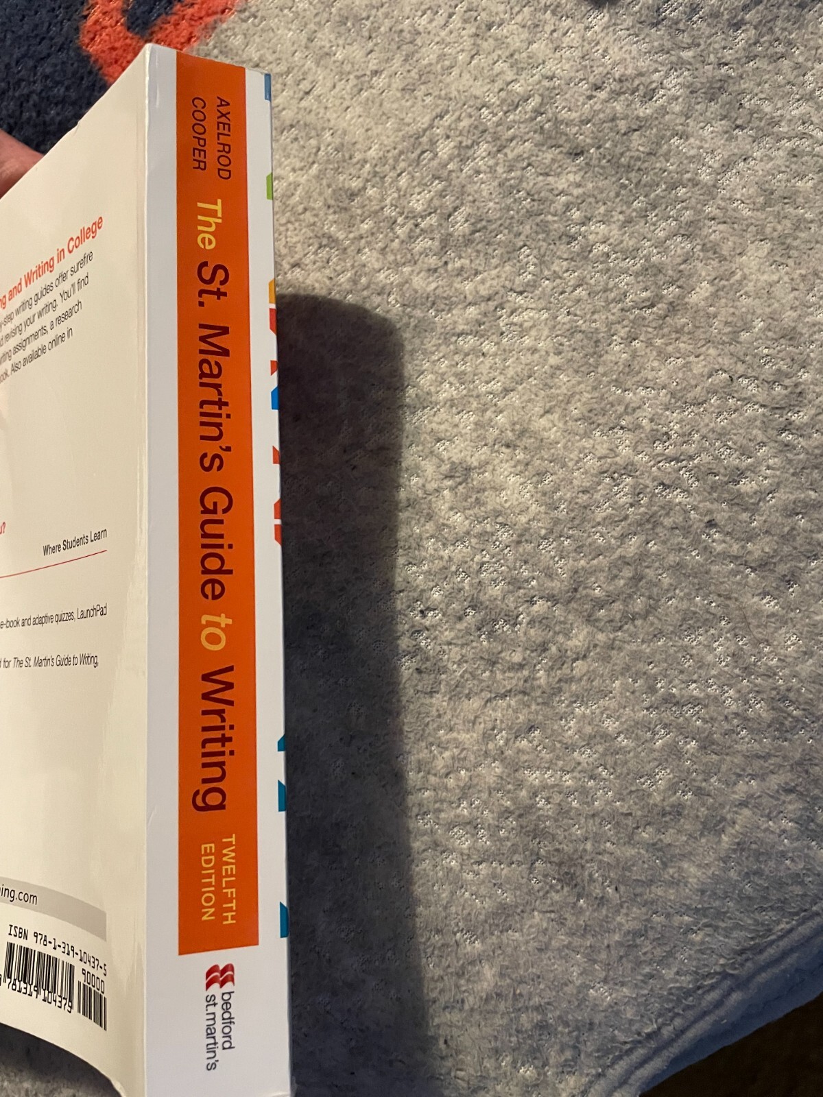 St. Martin’s Guide To Writing Twelfth Edition 9781319104375