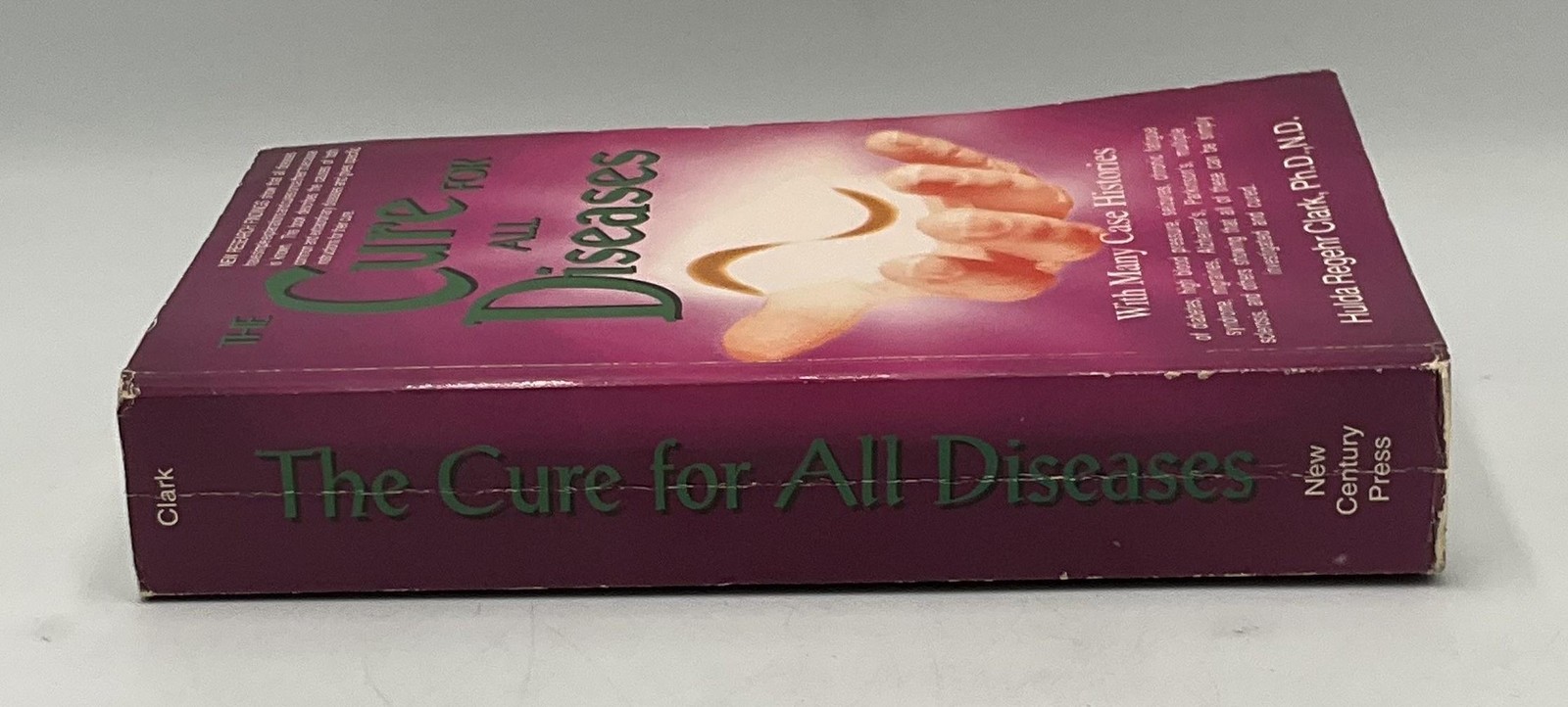 Vintage The Cure For All Diseases With Many Case Histories Clark Purple PB