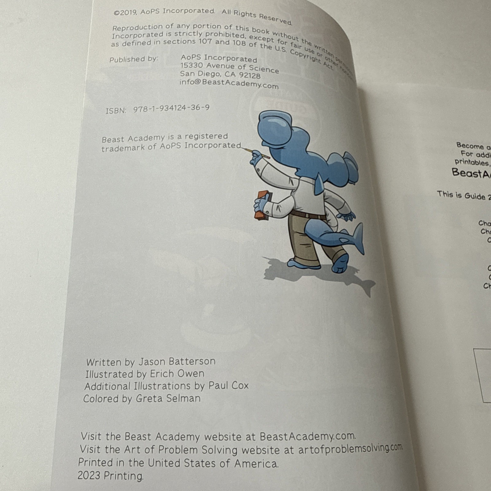 Art of Problem Solving Beast Academy 2D Guide and Practice 2-Book Set -NEW