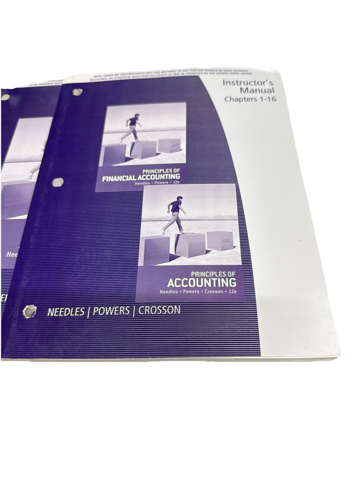 Principles of Accounting Susan V., Needles, Belverd E., Chapter 1-6&17-25