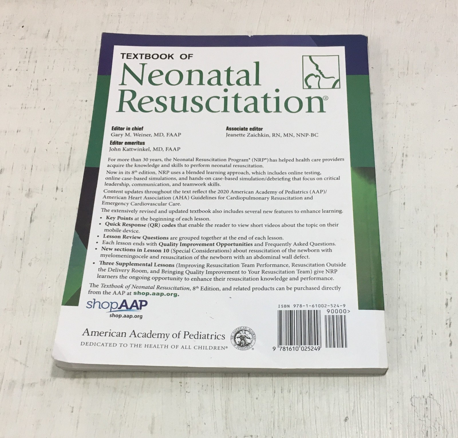 Nrp Ser.: Textbook of Neonatal Resuscitation American Heart Association PAPERBAC