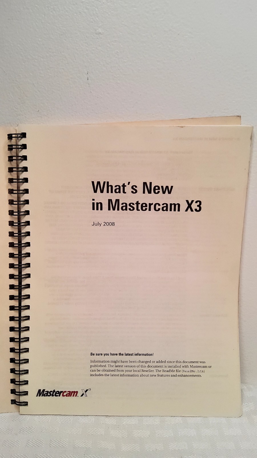 Masrtecam X3bwhats New With Mastercam X3 2008 96 Pages (BS)