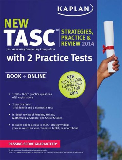 Kaplan New TASC® Strategies, Practice, and Review 2014 with 2 Pra