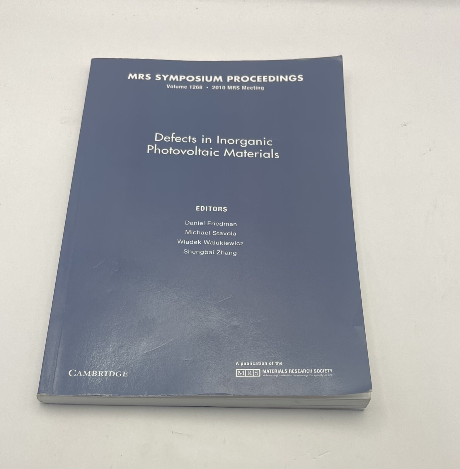 Defects in Inorganic Photovoltaic Materials: Volume 1268 (MRS Proceedings)